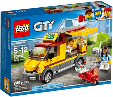 LEGO Set-Pizza Van-Town / City / Traffic-60150-1-Creative Brick Builders